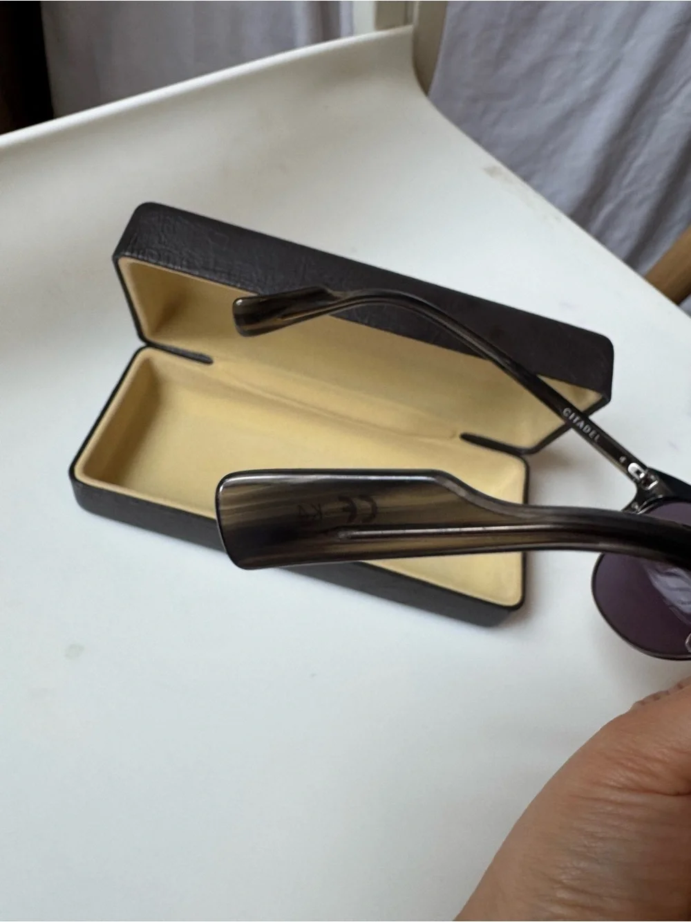 Von Zipper Black Round Sunglasses with Silver Bridge